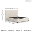 Signature Design by Ashley Brandinlane Beige California King Upholstered Bed