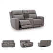 Signature Design by Ashley 5Z-Dreamlight Gray Power Reclining Loveseat