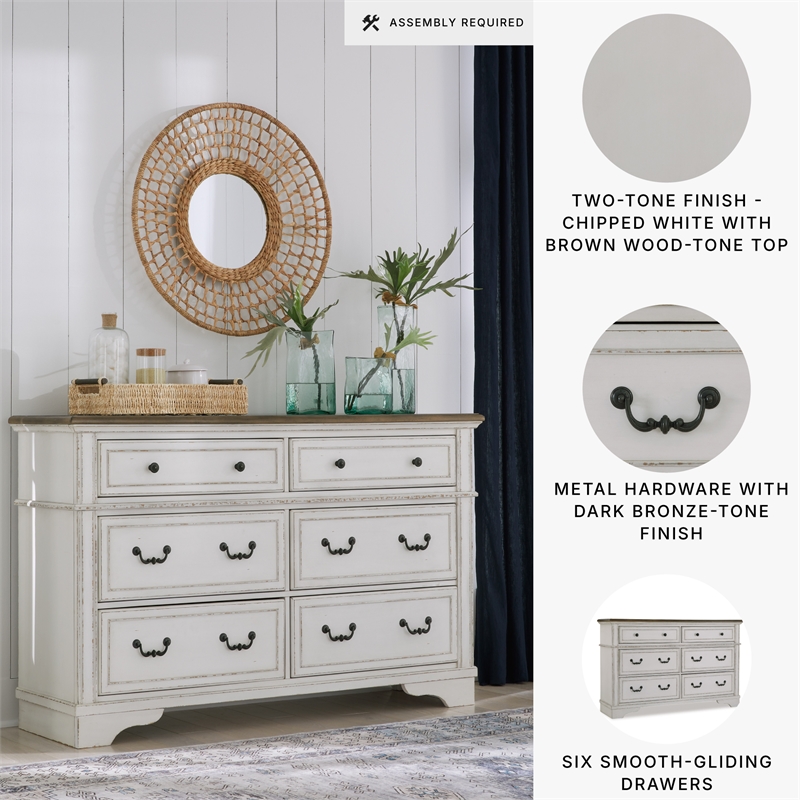 Signature Design by Ashley Blendon White Dresser
