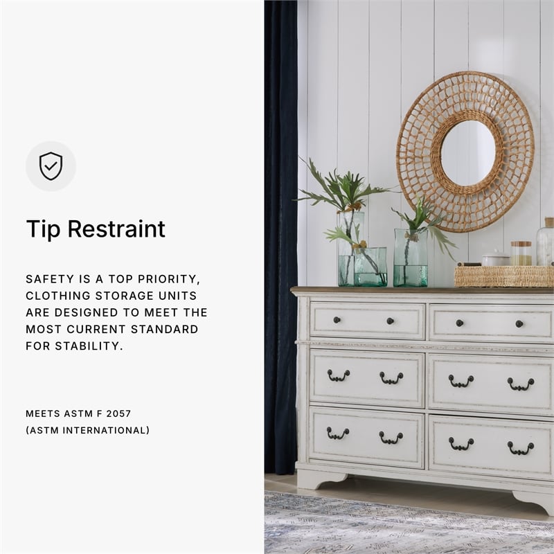 Signature Design by Ashley Blendon White Dresser