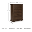 Signature Design by Ashley Taffenbrook Brown Chest of Drawers