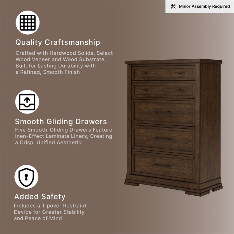 Signature Design by Ashley Taffenbrook Brown Chest of Drawers