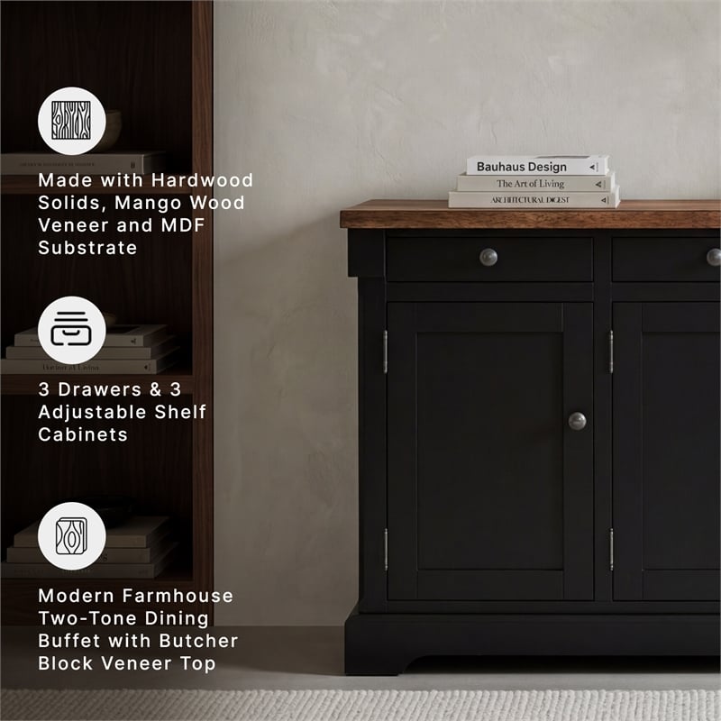 Signature Design by Ashley Wildenauer Black Dining Buffet