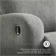 Signature Design by Ashley Carrigan Lane Gray Reclining Loveseat with Console