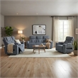 Signature Design by Ashley RiverTest Gray Power Reclining Loveseat with Console