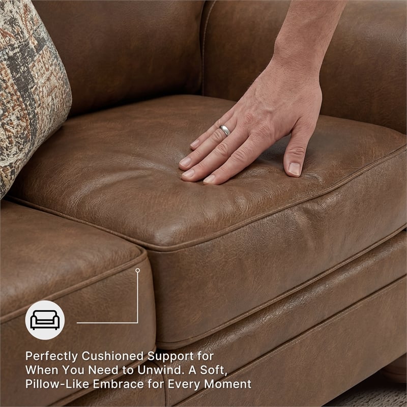 Signature Design by Ashley Shadsburne Brown Loveseat