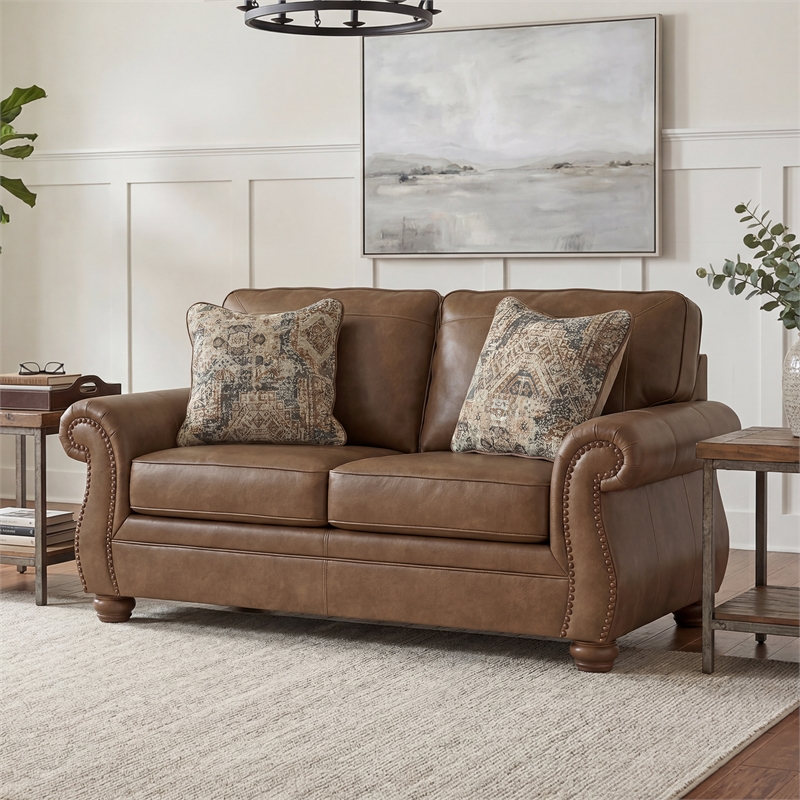 Signature Design by Ashley Shadsburne Brown Loveseat