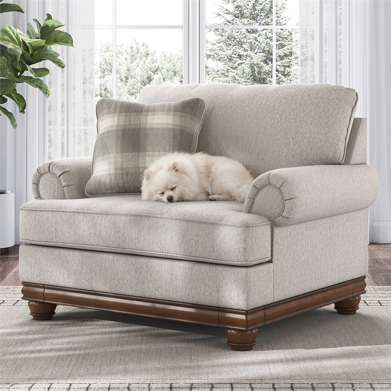 Signature Design by Ashley Stoughton Beige Oversized Chair