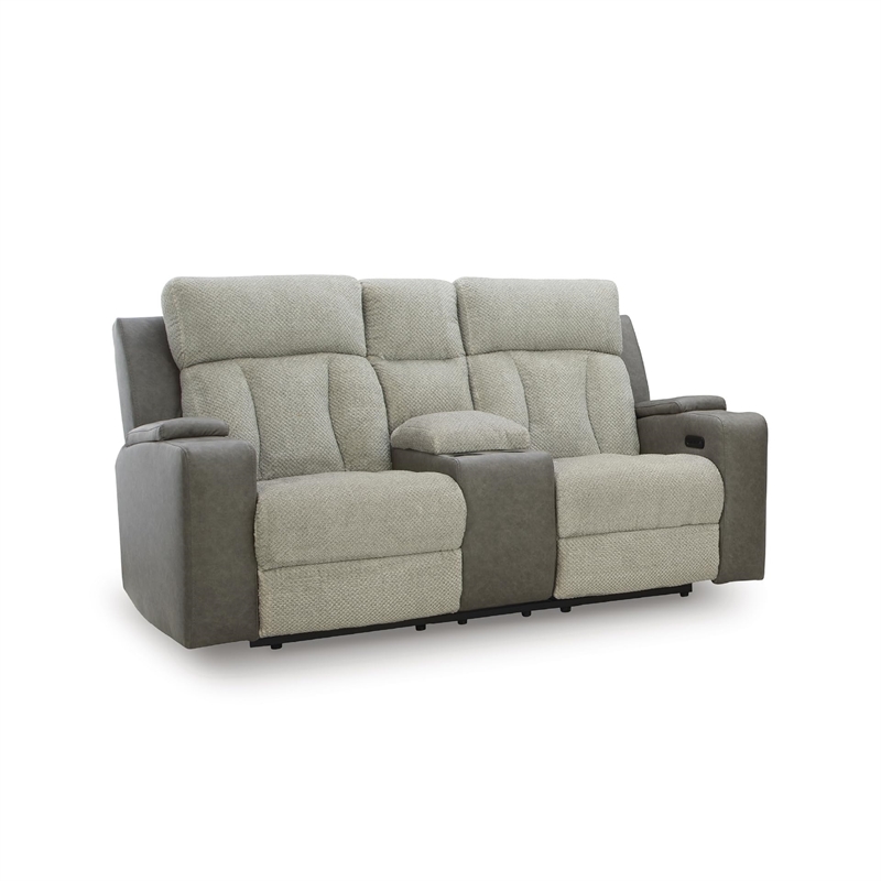 Signature Design by Ashley Point Clear Gray Power Reclining Loveseat