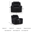 Signature Design by Ashley Broad Cove Black Power Recliner