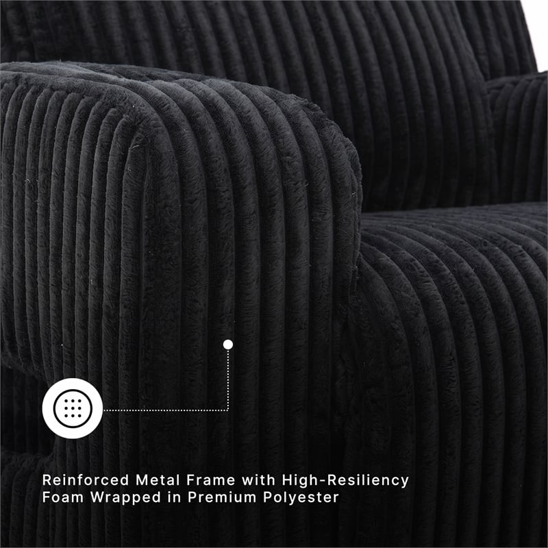 Signature Design by Ashley Broad Cove Black Power Recliner