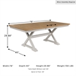 Signature Design by Ashley Westlinport White Dining Butterfly Extension Table