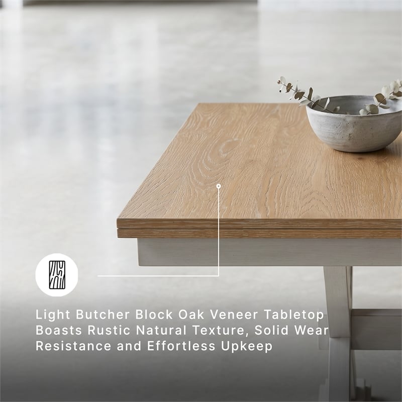 Signature Design by Ashley Westlinport White Dining Butterfly Extension Table