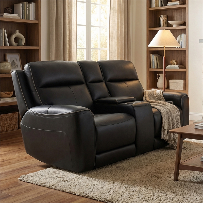 Signature Design by Ashley 5Z-Dreamlight Black Power Reclining Loveseat