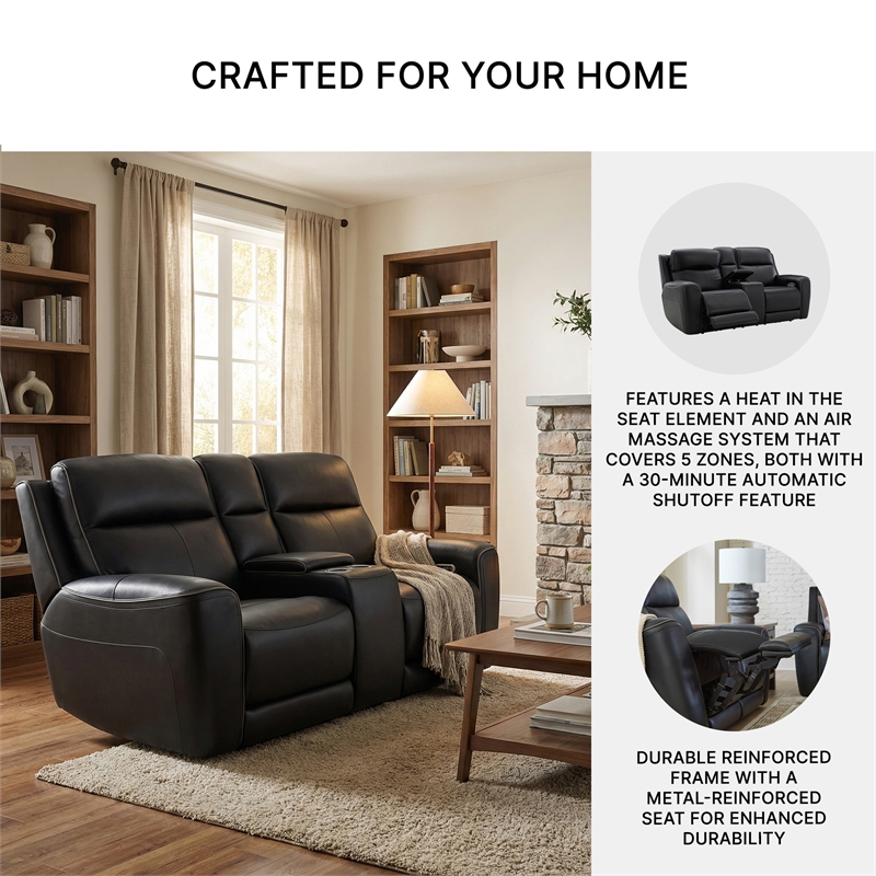 Signature Design by Ashley 5Z-Dreamlight Black Power Reclining Loveseat