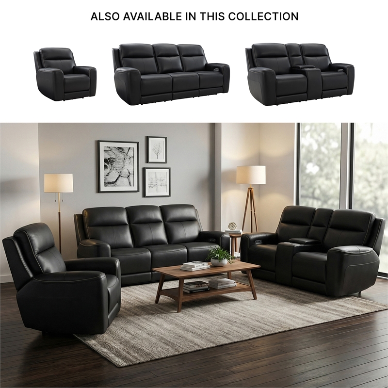 Signature Design by Ashley 5Z-Dreamlight Black Power Reclining Loveseat