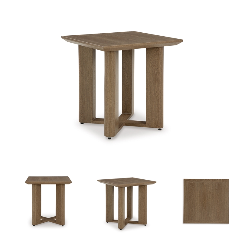 Signature Design by Ashley Serene Bay Brown Outdoor End Table