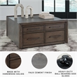 Signature Design by Ashley Kallenny Brown Coffee Table