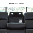 Signature Design by Ashley 5Z-Dreamlight Black Power Reclining Sofa
