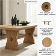 Signature Design by Ashley Evron Light Brown Rectangular Dining Room Table