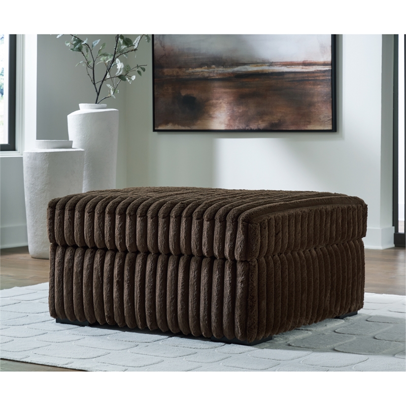 Signature Design by Ashley Midnight-Madness Brown Oversized Accent Ottoman