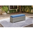 Signature Design by Ashley Indigo Narrows Outdoor Bench with Cushion