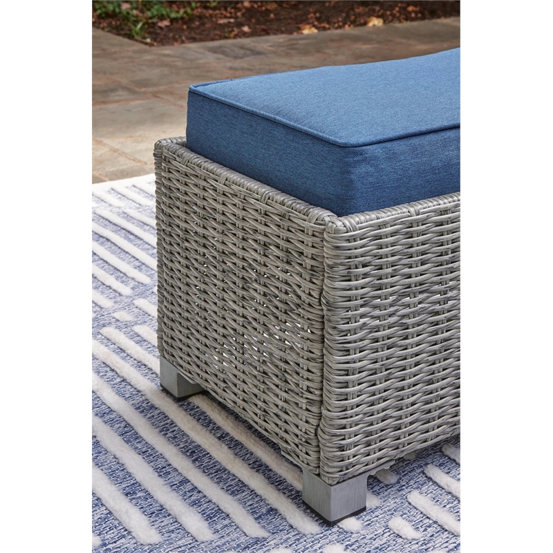 Signature Design by Ashley Indigo Narrows Outdoor Bench with Cushion