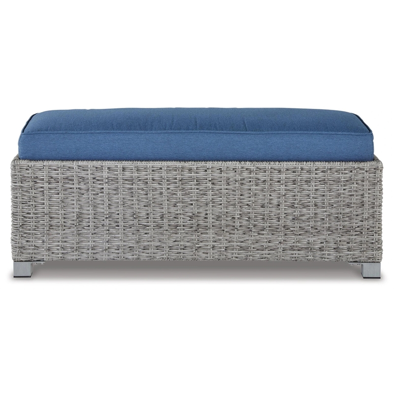Signature Design by Ashley Indigo Narrows Outdoor Bench with Cushion
