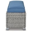 Signature Design by Ashley Indigo Narrows Outdoor Bench with Cushion