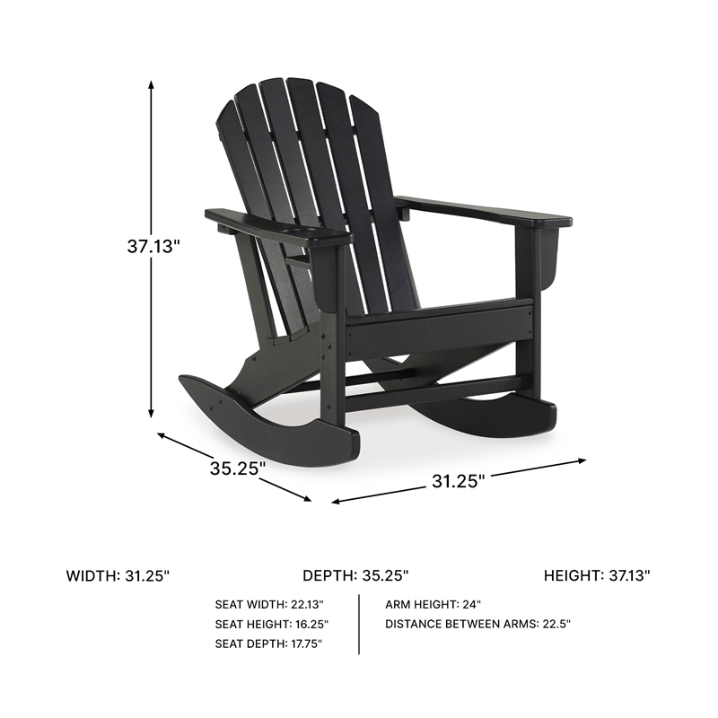 Signature Design by Ashley Atoll Calyx Outdoor Rocking Chair