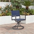 Signature Design by Ashley Redwood Wisp Outdoor Sling Swivel Chair (Set of 2)