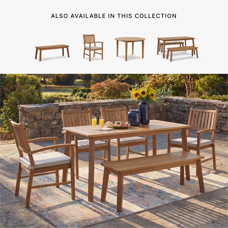 Signature Design by Ashley Quince Whorl Outdoor Dining Bench
