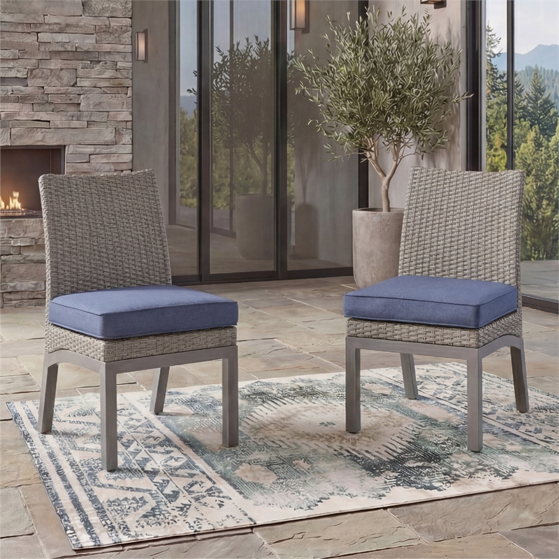 Signature Design by Ashley Gale Limestone Outdoor Side Chair (Set of 2)