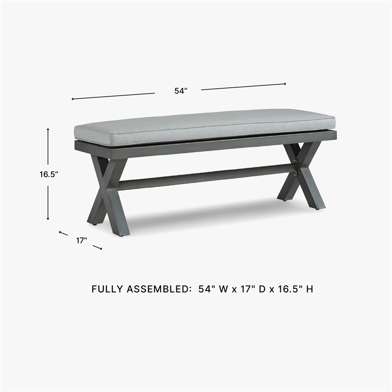 Signature Design by Ashley Inlet Nettle Outdoor Bench with Cushion