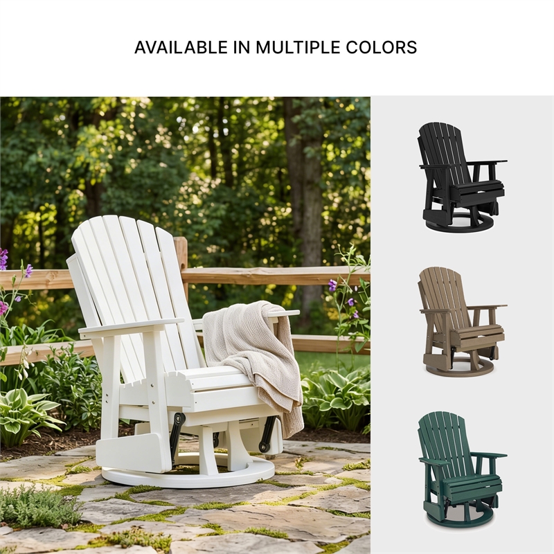 Signature Design by Ashley Lapis Rain Outdoor Swivel Glider Chair