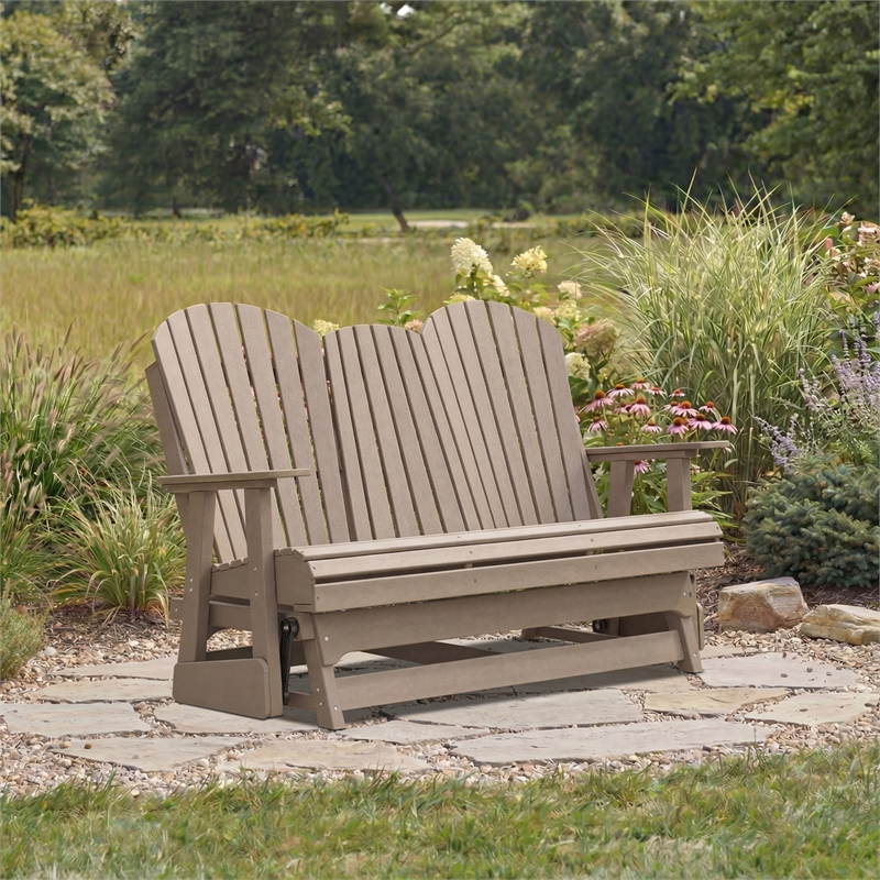 Signature Design by Ashley Lapis Rain Outdoor Glider Loveseat