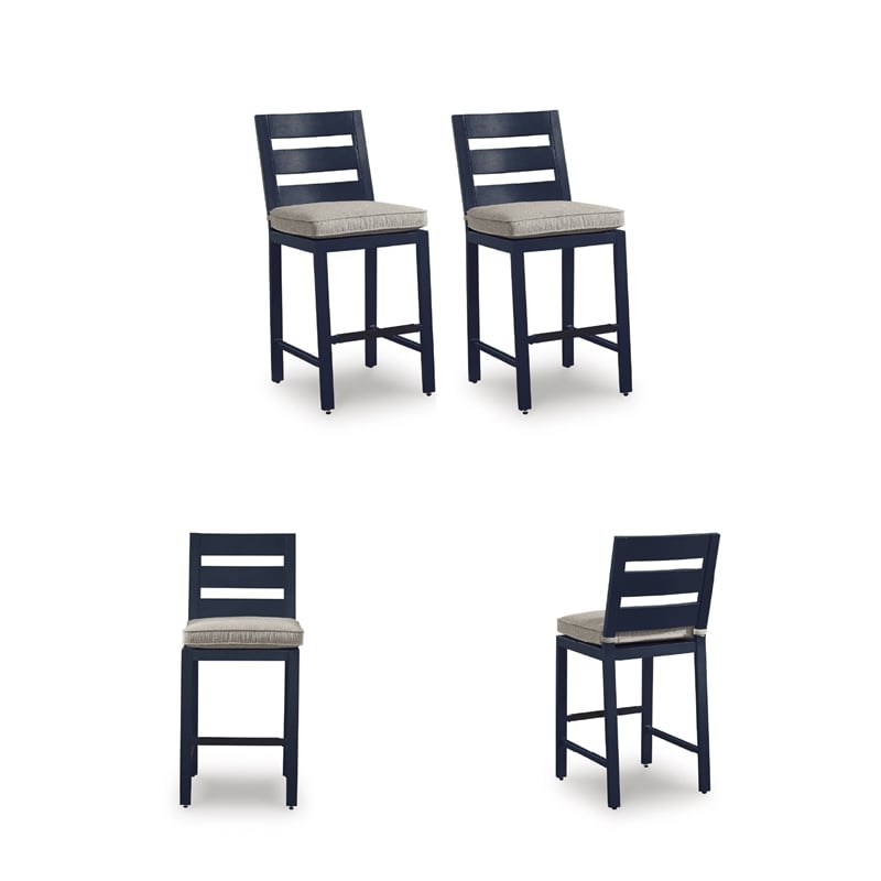 Signature Design by Ashley Bayou Clay Outdoor Bar Stool (Set of 2)
