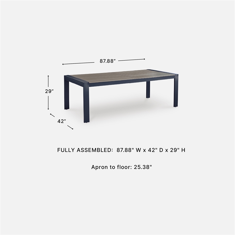 Signature Design by Ashley Bayou Clay Outdoor Dining Table