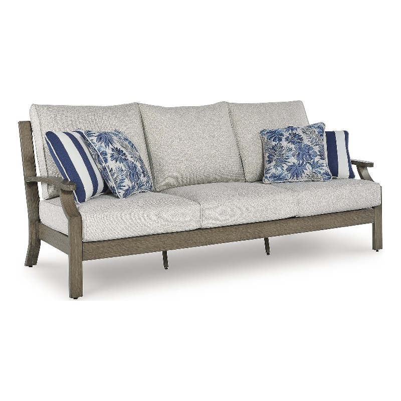 Signature Design by Ashley Fescue Lagoon Outdoor Sofa with Cushion