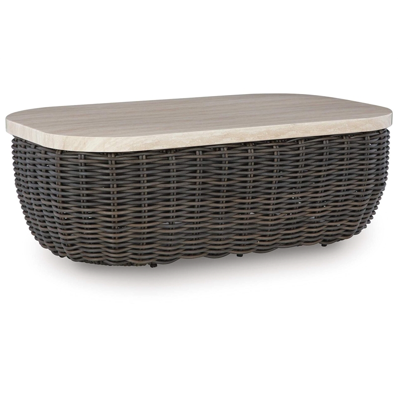 Signature Design by Ashley Peridot Trellis Outdoor Coffee Table