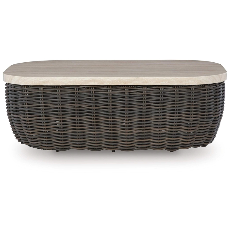 Signature Design by Ashley Peridot Trellis Outdoor Coffee Table