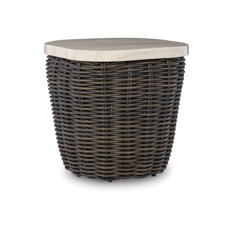 Signature Design by Ashley Peridot Trellis Outdoor End Table