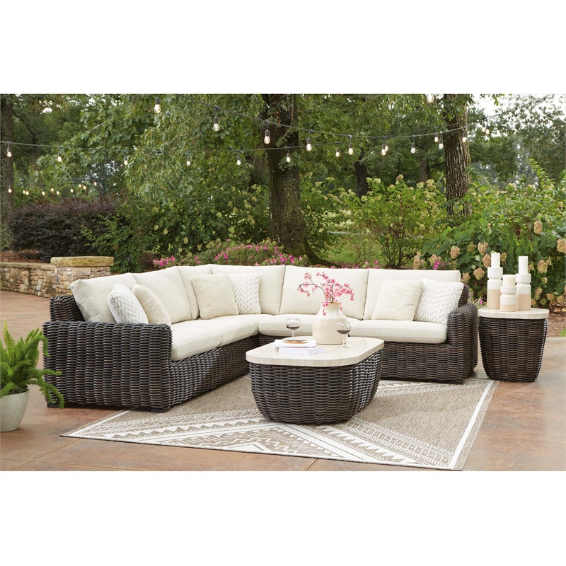 Signature Design by Ashley Peridot Trellis Outdoor End Table
