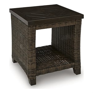 Signature Design by Ashley Pinecone Vale Outdoor End Table