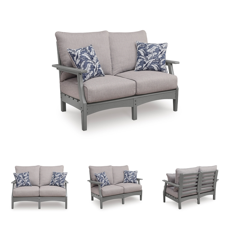 Signature Design by Ashley Birch Creek Outdoor Loveseat with Cushion