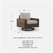 Signature Design by Ashley Osprey Swell Outdoor Swivel Lounge Chair