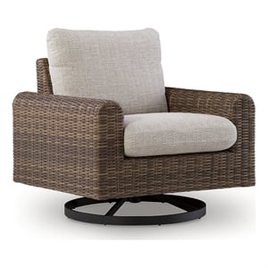 Signature Design by Ashley Osprey Swell Outdoor Swivel Lounge Chair