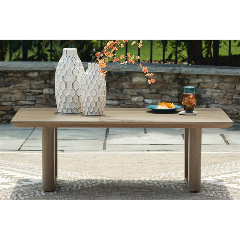 Signature Design by Ashley Pampas Thistle Outdoor Coffee Table