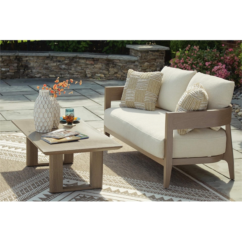 Signature Design by Ashley Pampas Thistle Outdoor Coffee Table