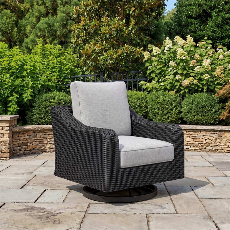 Signature Design by Ashley Isopleth Outdoor Swivel Lounge with Cushion